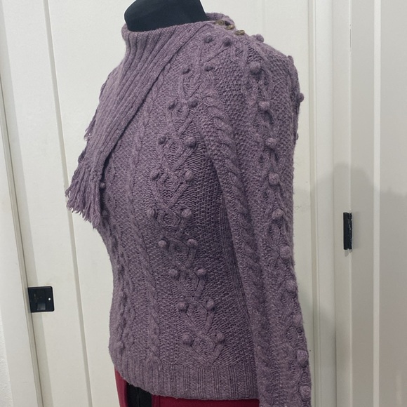 Ralph Lauren Blue Label, Hand Knit Wool / Cashmere Sweater |Size Small - Picture 4 of 11